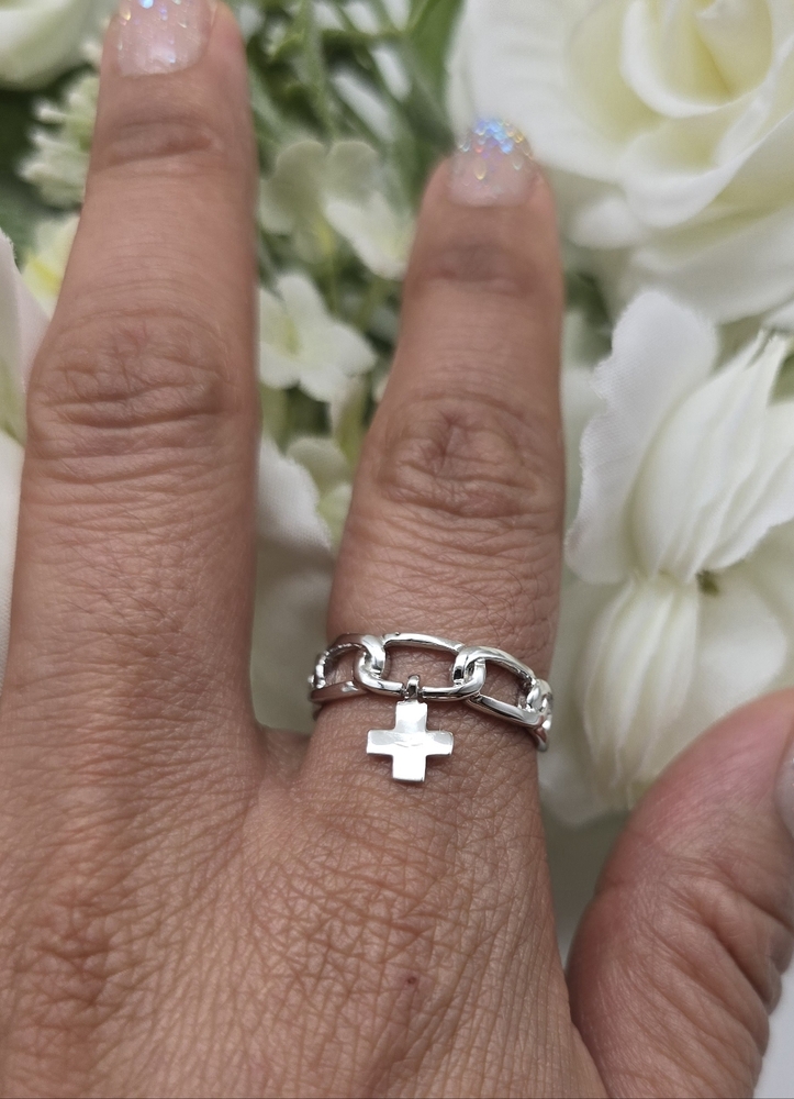 🥰 CHARMING CROSS RING - Picture 4 of 7